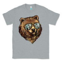 Heather Grey Papa Bear Classic Tee - HowdyJamesFarm