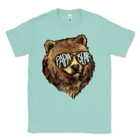 Seafoam Papa Bear Classic Tee - HowdyJamesFarm