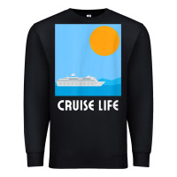 Black cruise life design travel & cruise wear t shirt Premium Sweatshirt - baoMotion