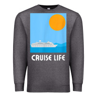 Charcoal Heather cruise life design travel & cruise wear t shirt Premium Sweatshirt - baoMotion