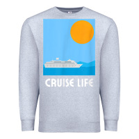 Heather Grey cruise life design travel & cruise wear t shirt Premium Sweatshirt - baoMotion