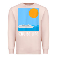 Pale Pink cruise life design travel & cruise wear t shirt Premium Sweatshirt - baoMotion