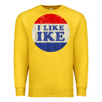 Lemon i like ike political button vintage distressed Premium Sweatshirt - baoMotion