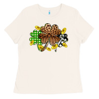 Bone St. Patrick's Day shamrocks Ladies Tee - OliviaCreatesArt