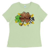 Matcha St. Patrick's Day shamrocks Ladies Tee - OliviaCreatesArt