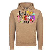 Vintage Coffee iBest Teacher Ever Vintage Hoodie - CowhideDigitalArt
