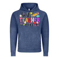 Vintage Denim iBest Teacher Ever Vintage Hoodie - CowhideDigitalArt