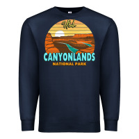 Navy Canyonlands Moab Utah National Park Nature Outdoor Lovers Premium Sweatshirt - baoMotion