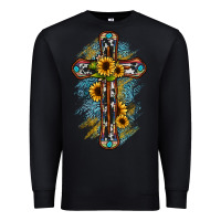 Black cross Premium Sweatshirt - JahusDesignShop