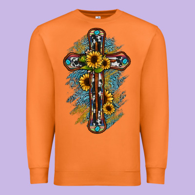 Cross Premium Sweatshirt Designed By Jahusdesignshop