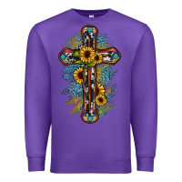 Purple cross Premium Sweatshirt - JahusDesignShop