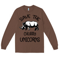 Chestnut save the chubby unıcorns Long Sleeve Tee - Bettercallsaul