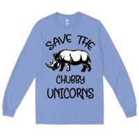Colony Blue save the chubby unıcorns Long Sleeve Tee - Bettercallsaul