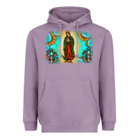 Lavender gemstone our lady of guadalupe Heavyweight Hoodie - JahusDesignShop