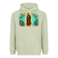 Matcha gemstone our lady of guadalupe Heavyweight Hoodie - JahusDesignShop