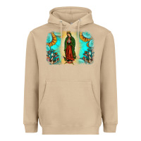 Mushroom gemstone our lady of guadalupe Heavyweight Hoodie - JahusDesignShop