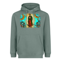 Sage gemstone our lady of guadalupe Heavyweight Hoodie - JahusDesignShop