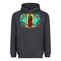 Smoke gemstone our lady of guadalupe Heavyweight Hoodie - JahusDesignShop