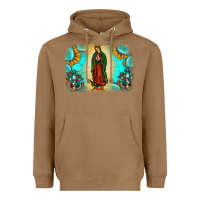 Toasted Coconut gemstone our lady of guadalupe Heavyweight Hoodie - JahusDesignShop