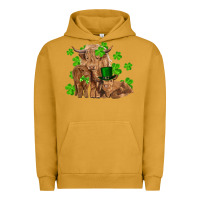 Pigment Peanut Butter st patricks day cow family Urban Hoodie - RanaPortraitStore