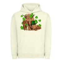 Pigment Pistachio st patricks day cow family Urban Hoodie - RanaPortraitStore