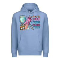 Colony Blue nursing student tears Premium Hoodie - RacoonDesign