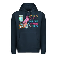 Navy nursing student tears Premium Hoodie - RacoonDesign