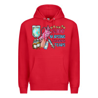 Red nursing student tears Premium Hoodie - RacoonDesign