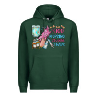 Sports Green nursing student tears Premium Hoodie - RacoonDesign