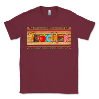 Burgundy teacher pen apple license plate template Classic Tee - Artiststas