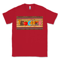 Red teacher pen apple license plate template Classic Tee - Artiststas