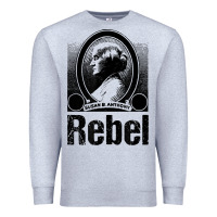 Heather Grey political rebel tshirt susan b anthony women's history gift Premium Sweatshirt - baoMotion