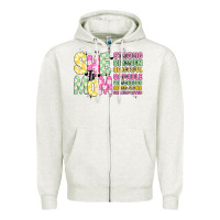 Oatmeal Heather she is mom Zipper Hoodie - JahusDesignShop