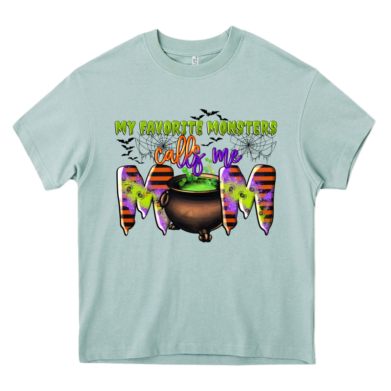 My Favorite Monsters Calls Me Mom Heavy Core Tee by CowGirlArtShop | Teevron