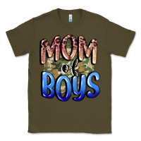 Army Green Mom of Boys Mother's Day Classic Tee - CowGirlArtShop