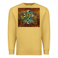 Antique Gold cross tumbler Premium Sweatshirt - JahusDesignShop
