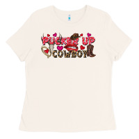 Bone Pucker Up Cowboy Valentine's Day Ladies Tee - FaDigitalArtStudio