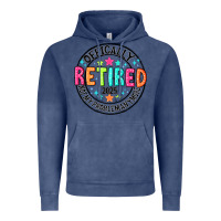 Vintage Denim Officially Retired 2025 not my problem anymore Vintage Hoodie - CowhideDigitalArt