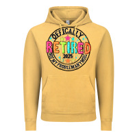 Vintage Mustard Officially Retired 2025 not my problem anymore Vintage Hoodie - CowhideDigitalArt