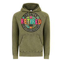 Vintage Olive Officially Retired 2025 not my problem anymore Vintage Hoodie - CowhideDigitalArt