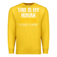 Lemon human costume raptor halloween velociraptor lazy easy t shirt Premium Sweatshirt - baoMotion