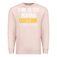 Pale Pink human costume raptor halloween velociraptor lazy easy t shirt Premium Sweatshirt - baoMotion