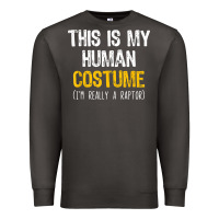 Smoke human costume raptor halloween velociraptor lazy easy t shirt Premium Sweatshirt - baoMotion