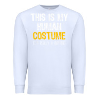 White human costume raptor halloween velociraptor lazy easy t shirt Premium Sweatshirt - baoMotion