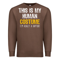 Chestnut human costume raptor halloween velociraptor lazy easy t shirt Premium Sweatshirt - baoMotion