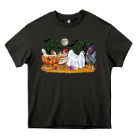Asphalt halloween chicken Heavy Core Tee - CowGirlArtShop