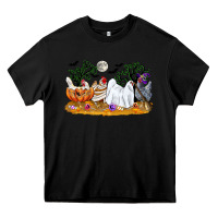 Black halloween chicken Heavy Core Tee - CowGirlArtShop