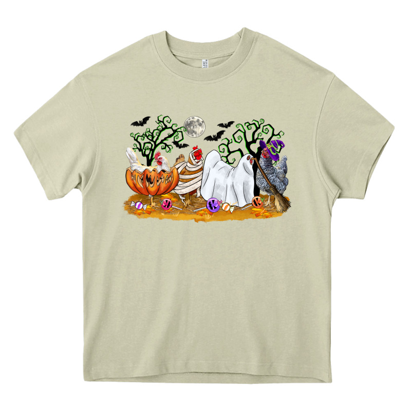 Halloween Chicken Heavy Core Tee by CowGirlArtShop | Teevron