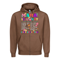 Chestnut mama it's okay Zipper Hoodie - JahusDesignShop