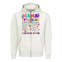 Oatmeal Heather mama it's okay Zipper Hoodie - JahusDesignShop